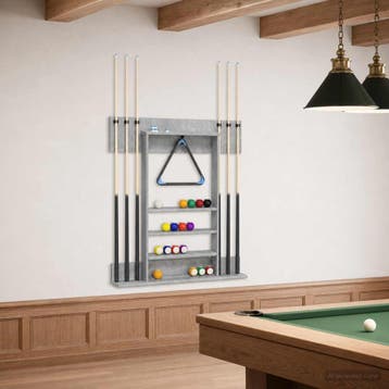 vidaXL Biljartkeu standaard Bewerkt hout 93 x 12 x 103 cm, Verzenden, Nieuw