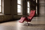 Design fauteuils eetkamerstoelen van Amerken in TOPstaat, Design, 75 tot 100 cm, 75 tot 100 cm, Leer