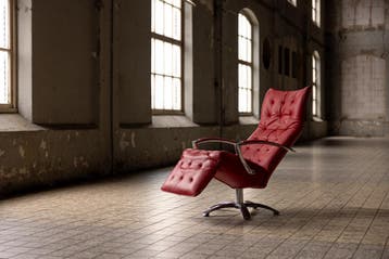 Design fauteuils eetkamerstoelen van Amerken in TOPstaat, Design, 75 tot 100 cm, 75 tot 100 cm, Leer