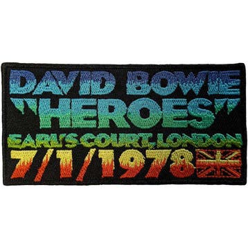 David Bowie - Heroes Earls Court Patch officiële merchandise, Ophalen of Verzenden, Nieuw, Kleding