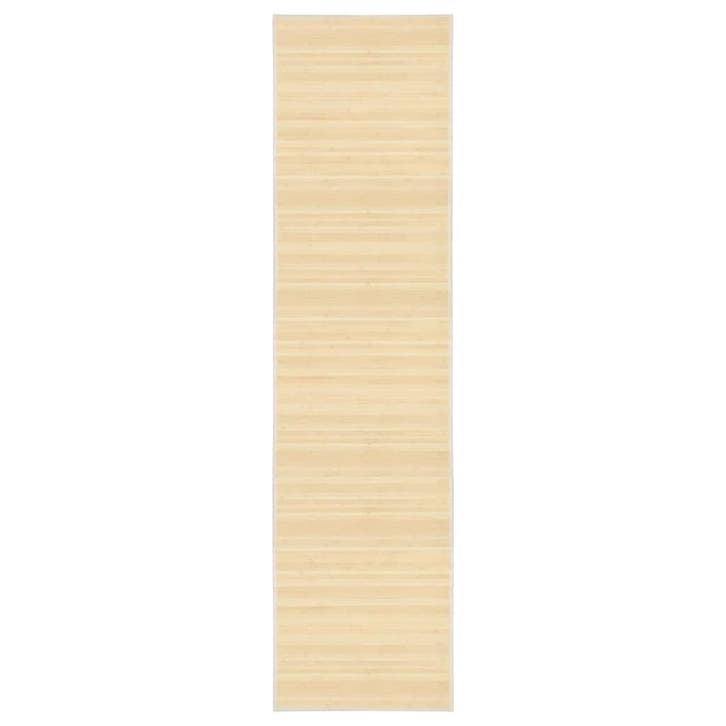 vidaXL Tapijt 80x300 cm bamboe naturel, Huis en Inrichting, Stoffering | Tapijten en Kleden, Bruin, Nieuw, Verzenden