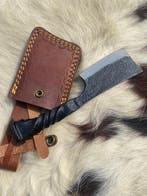 Keukenmes - Railroad Spike Slagersmes, A1 volledige tang met