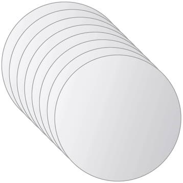 vidaXL 16 st Spiegeltegels rond glas, Huis en Inrichting, Verzenden, Nieuw
