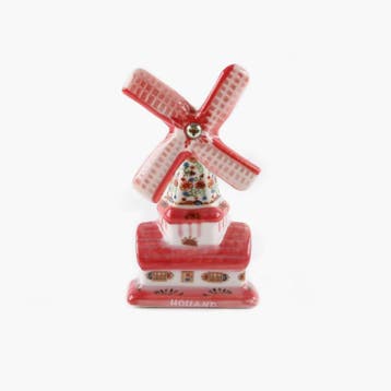 Magneet keramiek molen 7 cm - multicolor, Ophalen of Verzenden, Nieuw