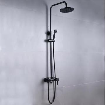 Traditionele Zwarte Douchekop met Handdouche en Kraan, Doe-het-zelf en Verbouw, Sanitair, Verzenden, Nieuw