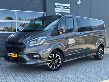 Ford Transit Custom 320 2.0 TDCI 185pk L2H1 Sport DC | L+R S, Automaat, Gebruikt, Leder en Stof, Diesel