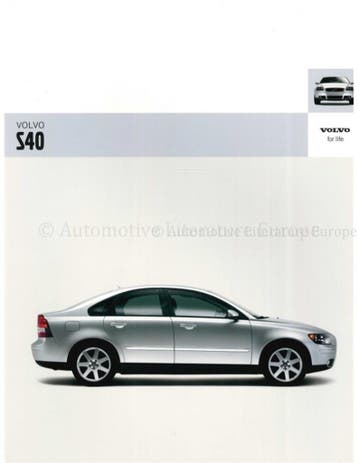 2006 VOLVO S40 BROCHURE NEDERLANDS, Nieuw, Volvo, Author