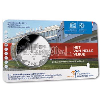 5 Euro 2015 Van Nelle BU Coincard, Postzegels en Munten, Munten | Nederland, Verzenden