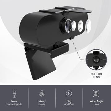 Smartify Webcam HD Pro Webcam - Full HD 1080P - Ingebouwde, Ophalen of Verzenden, Zo goed als nieuw