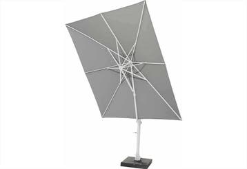 4 Seasons Outdoor Siesta parasol 300 x 300 cm charcoal, wit, Ophalen of Verzenden, Nieuw