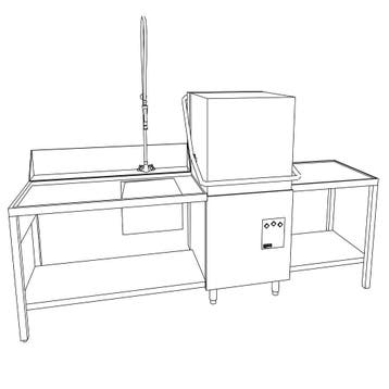 Diamond Doorschuifvaatwasser + Osmose Unit | Ontsmetting | M, Ophalen of Verzenden, Nieuw