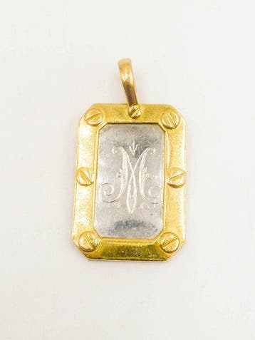 Hanger - 18 karaat Staal, Geel goud