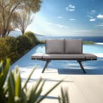 Wicker-loungesofa Sintra, verstelbare armleuningen, 2in1 - l, Tuin en Terras, Verzenden, Nieuw