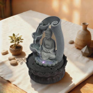 Zen Boeddha Tafelwaterpartij met Fontein - Meditatieve Decor, Verzenden, Nieuw