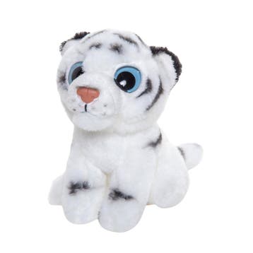 Witte tijger knuffel - pluche - 13 cm - knuffeldier, Verzenden, Nieuw