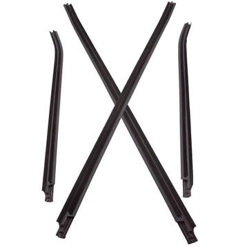 4 Window Glass Seals Buitenste Door Weather Strip geschik..., Verzenden, Nieuw, Toyota