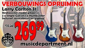 Larry Carlton S1 Stratocaster Model | VERBOUWINGSOPRUIMING, Ophalen of Verzenden, Nieuw, Solid body, Overige merken