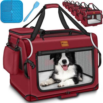 Reisbench hond - Draagtas hond - Transportbox - 70x52x52 cm, Verzenden, Zo goed als nieuw