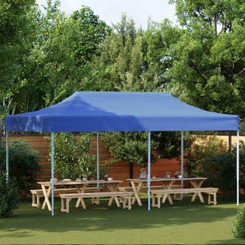 vidaXL Partytent 291 x 580 x 315 cm Blauw Oxford Stof, Verzenden, Nieuw, Partytent