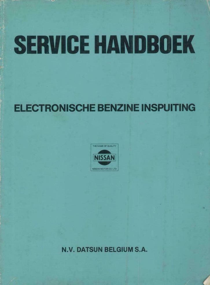 Origineel Nissan electronische benzine inspuiting handboek, Auto diversen, Handleidingen en Instructieboekjes, Verzenden