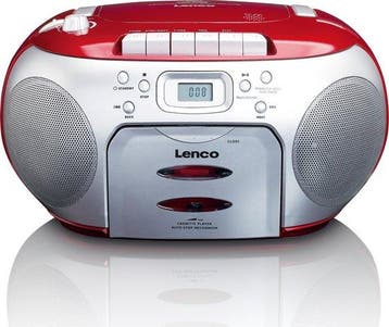 Draagbare Radio CD speler - FM Radio - Rood - SCD-420RD - Le, Audio, Tv en Foto, Verzenden, Zo goed als nieuw
