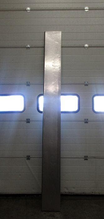 RVS Werkblad, Schap, Tafel 280cm, Gebruikt