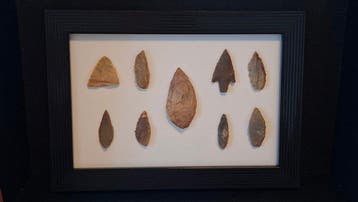 prehistorie vuursteen Pijlpunt - 120 mm (Zonder