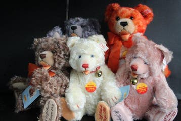 Steiff Sommefestival Teddyberen diverse jaren, gelimiteerde