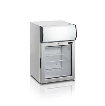 Displaykoelkast | Glazen Scharnier deur | Wit | 45 liter, Verzenden, Nieuw in verpakking