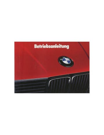1988 BMW 3 SERIE INSTRUCTIEBOEKJE DUITS, Auto diversen, Handleidingen en Instructieboekjes