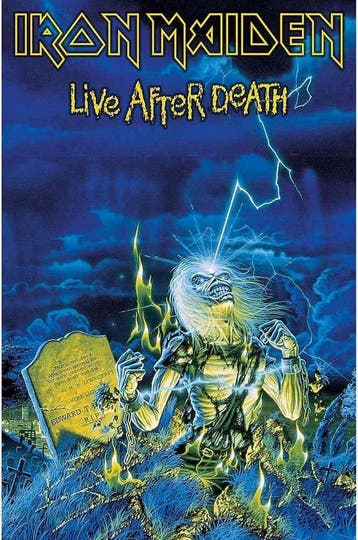 Iron Maiden Live After Death Textielposter off. merchandise, Verzamelen, Ophalen of Verzenden, Nieuw, Poster, Artwork of Schilderij