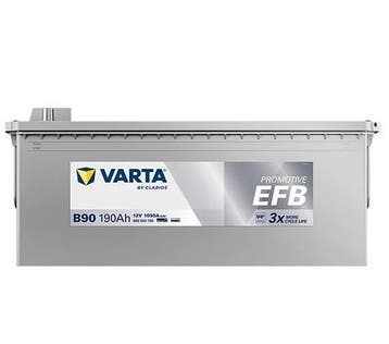 Varta ProMotive EFB type B90 startaccu 12 volt 190 ah, Ophalen of Verzenden, Nieuw