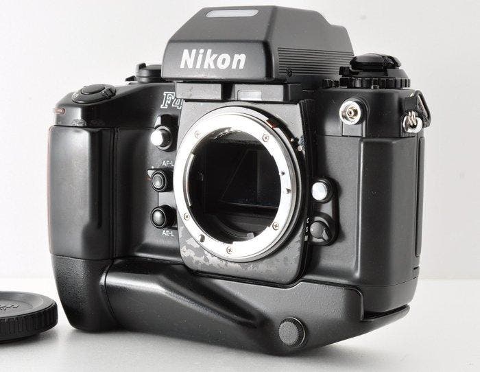 Nikon F4S 35mm SLR Film Camera Body with MB-21 Battery Grip, Audio, Tv en Foto, Fotocamera's Analoog