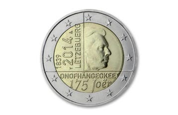 2 euro 175 jaar Luxemburg 2014 - Luxemburg, Verzenden