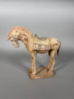 Paard van aardewerk uit de Tang-dynastie 618-907 n.Chr.