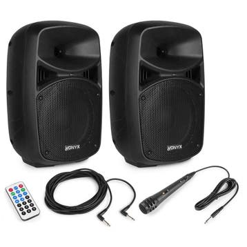 VONYX VPS082A 400W Actieve Speakerset met Bluetooth, USB/SD, Ophalen of Verzenden, Nieuw