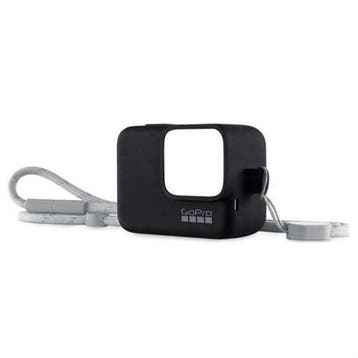 GoPro Hero 5, 6 en HERO Sleeve + Lanyard - Zwart, Verzenden, Zo goed als nieuw
