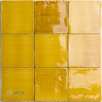 Wandtegels | Oud Hollandse handvorm tegels oker geel 13x13, Verzenden, Nieuw