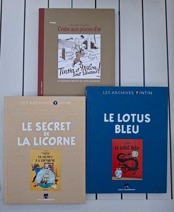 Tintin - Ensemble de 3 albums - Eerste druk - 2010/2013, Boeken, Nieuw