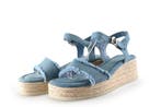 Tamaris Sandalen in maat 37 Blauw, Tamaris, Sandalen of Muiltjes, Zo goed als nieuw, Verzenden