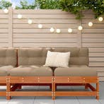 vidaXL Tuin Midden Sofa Massief grenenhout Wasbruin, Verzenden, Nieuw