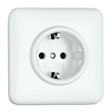 BAKELIET stopcontact wit inbouw I Gratis verzending!, Verzenden, Nieuw, Stopcontact