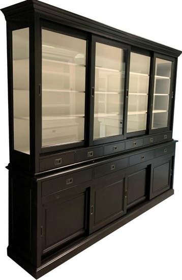 Buffetkast zwart Blaricum 265cm, Ophalen of Verzenden, Nieuw
