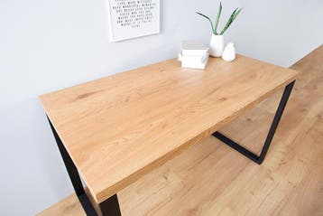 Design bureau OAK DESK 120cm eiken vintage metalen frame, Ophalen of Verzenden, Nieuw