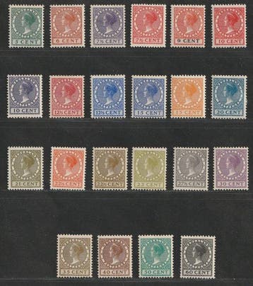 Nederland 1926/1939 - Complete serie Koningin Wilhelmina,, Postzegels en Munten, Postzegels | Nederland, Gestempeld