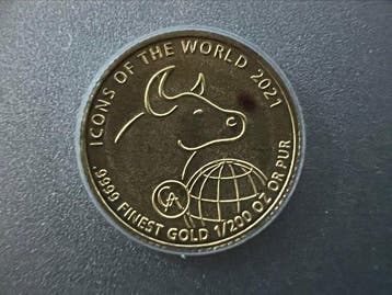 Rwanda. 10 RWF 2021. 1/200 Oz (Zonder minimumprijs)