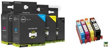 Geschikt HP 364XL SET hoge capaciteit van Inktmedia MET CHIP, Nieuw, Cartridge, Inktmedia