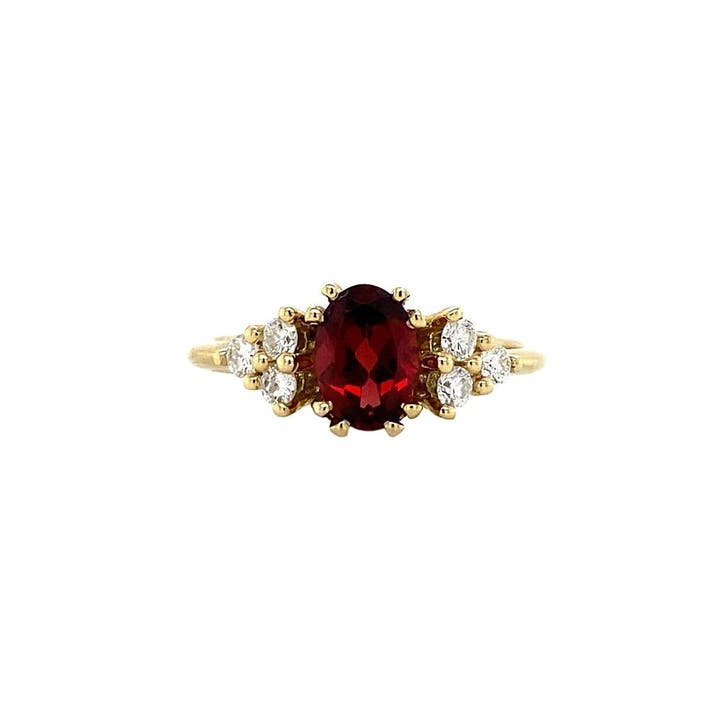 Audrey ring 14 krt - Merlot, Sieraden, Tassen en Uiterlijk, Ringen, Ophalen of Verzenden