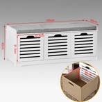 2dekans | SoBuy Schoenenkast met gestoffeerd -, Ophalen of Verzenden, Zo goed als nieuw