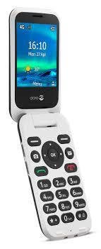 Doro 6820 4G Klaptelefoon met Groot Toetsenbord - Wit, Verzenden, Zo goed als nieuw